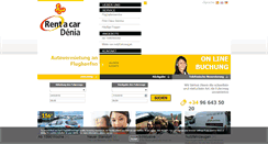 Desktop Screenshot of de.rentacar-denia.com